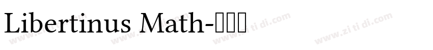 Libertinus Math字体转换